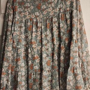 Tiered Babydoll floral Top